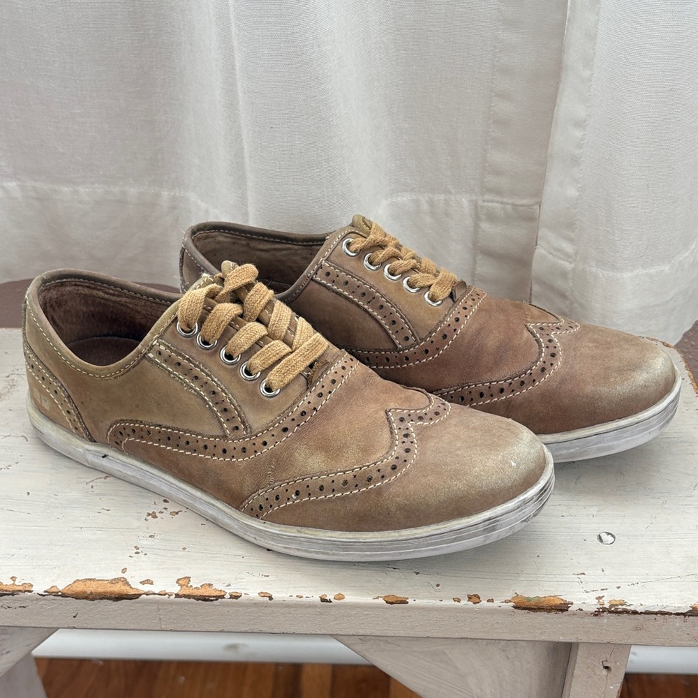Classic Brown Men's Bed Stu leather wingtip Oxford Shoes